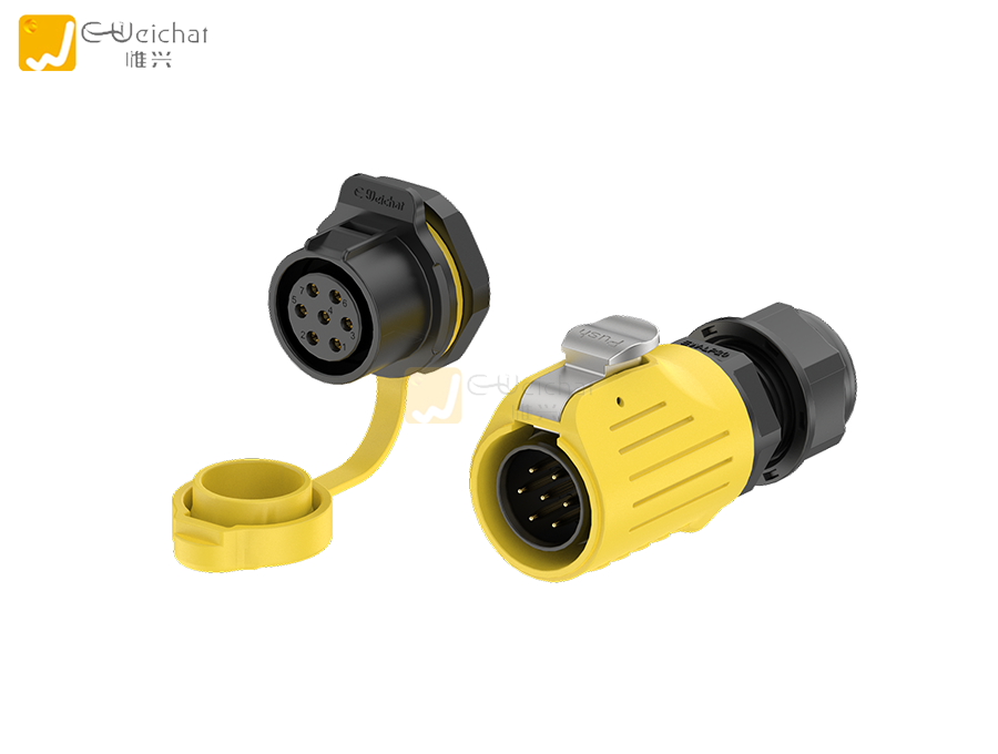 防水连接器图片-航空插头连接器照片-惟兴科技