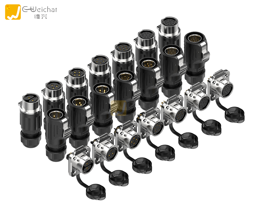工业连接器图片-定制连接器图片-航空插头图片-惟兴科技E-Weichat